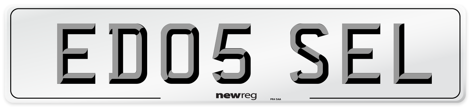 ED05 SEL Number Plate from New Reg